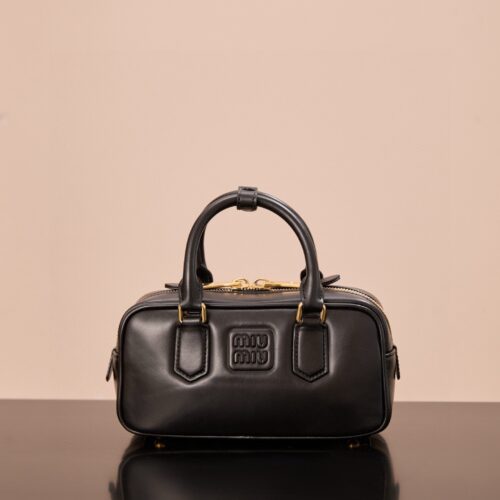 sy_no_6CDC9B5889042DE67D720EFA2A7FBFE3_0 Miu Miu Arcadie Small Leather Bag in Black