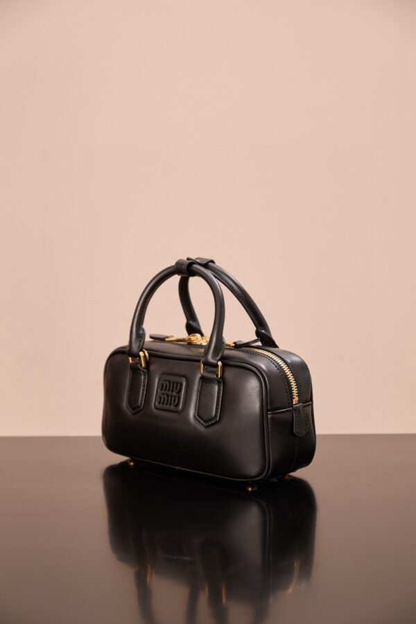 sy_no_6CDC9B5889042DE67D720EFA2A7FBFE3_1 Miu Miu Arcadie Small Leather Bag in Black