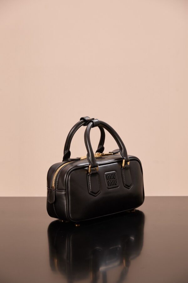 sy_no_6CDC9B5889042DE67D720EFA2A7FBFE3_4 Miu Miu Arcadie Small Leather Bag in Black