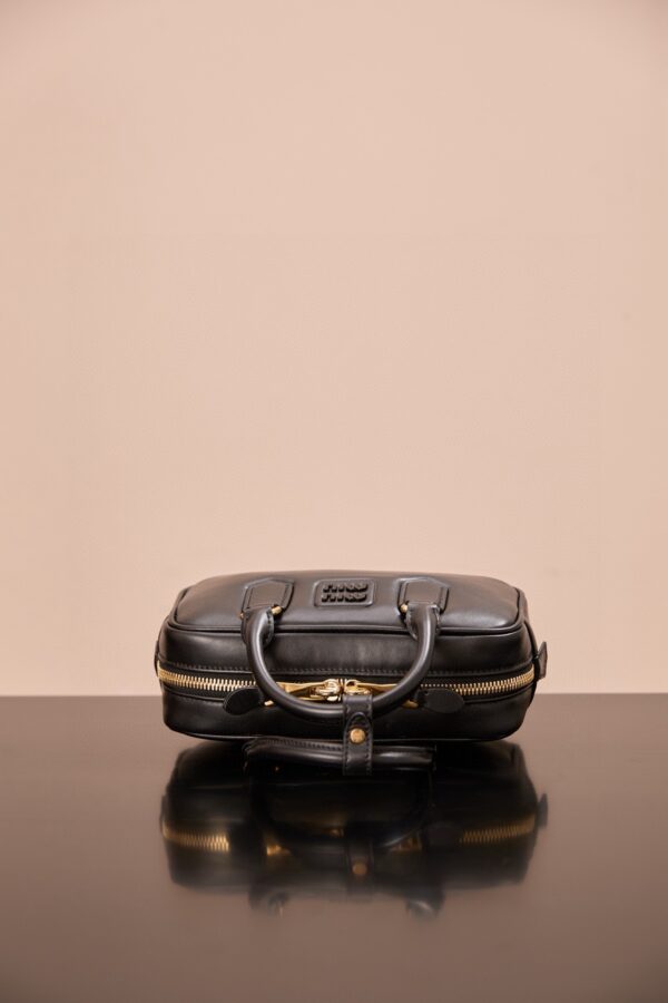 sy_no_6CDC9B5889042DE67D720EFA2A7FBFE3_6 Miu Miu Arcadie Small Leather Bag in Black