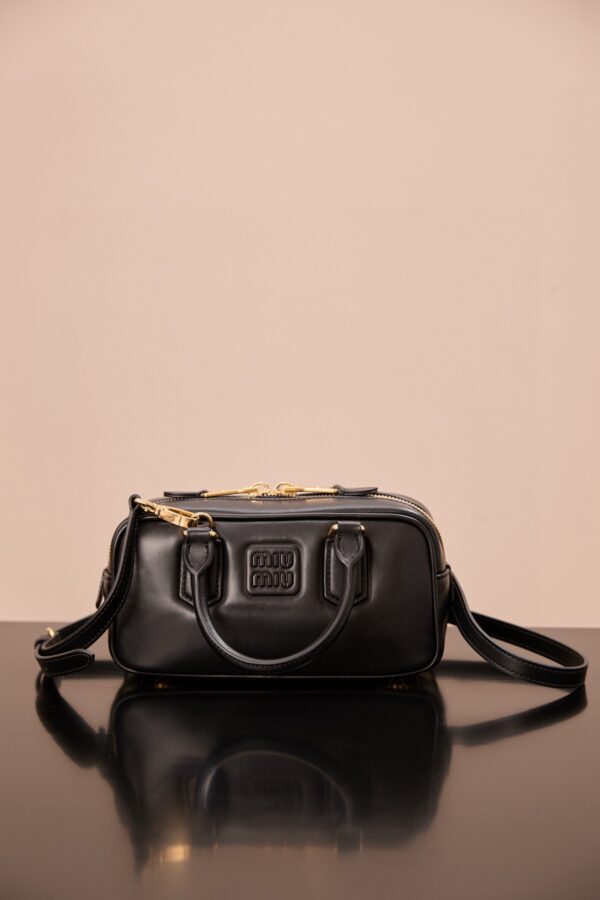 sy_no_6CDC9B5889042DE67D720EFA2A7FBFE3_7 Miu Miu Arcadie Small Leather Bag in Black