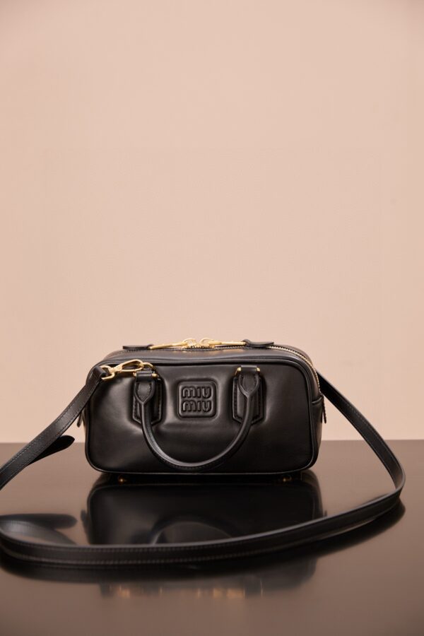 sy_no_6CDC9B5889042DE67D720EFA2A7FBFE3_8 Miu Miu Arcadie Small Leather Bag in Black