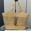 sy_no_6D06805740B3D1CF18950125B9BF98EE_0 YSL Small Icare Woven Tote – Beige & Gold