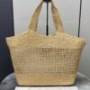 sy_no_6D06805740B3D1CF18950125B9BF98EE_1 YSL Small Icare Woven Tote – Beige & Gold