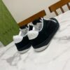 sy_no_6D5F9E8E8513D49529D4CA41621B28BE_1 Gucci Screener Black Crystal Leather & Suede Sneaker