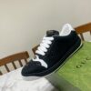sy_no_6D5F9E8E8513D49529D4CA41621B28BE_4 Gucci Screener Black Crystal Leather & Suede Sneaker