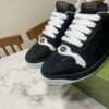 sy_no_6D5F9E8E8513D49529D4CA41621B28BE_8 Gucci Screener Black Crystal Leather & Suede Sneaker