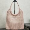 sy_no_6DAADCCC539E1C93C4040025295C6998_0 Miu Miu Ivy Sequin Mesh Tote Bag (Pink)