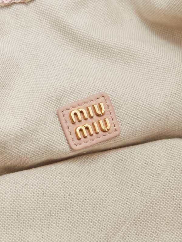 sy_no_6DAADCCC539E1C93C4040025295C6998_8 Miu Miu Ivy Sequin Mesh Tote Bag (Pink)