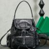 sy_no_6E00036ED125B542F449EA40BF791A9B_0 Miu Miu Medium Calfskin Backpack/Crossbody/Handbag with Crackled Finish