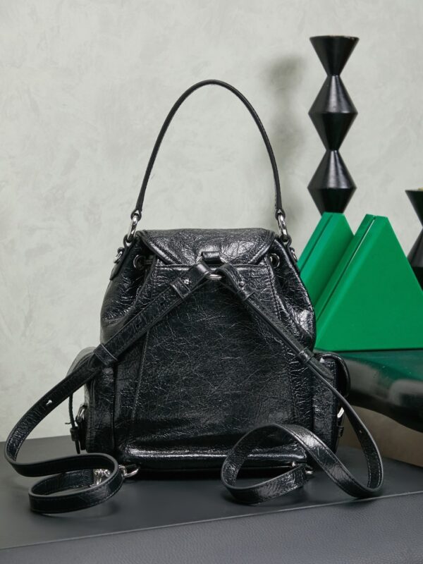 sy_no_6E00036ED125B542F449EA40BF791A9B_1 Miu Miu Medium Calfskin Backpack/Crossbody/Handbag with Crackled Finish