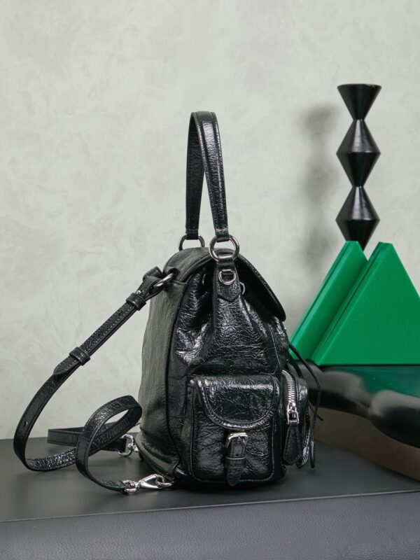sy_no_6E00036ED125B542F449EA40BF791A9B_2 Miu Miu Medium Calfskin Backpack/Crossbody/Handbag with Crackled Finish