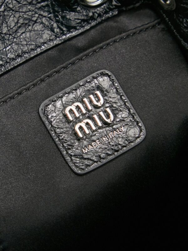 sy_no_6E00036ED125B542F449EA40BF791A9B_5 Miu Miu Medium Calfskin Backpack/Crossbody/Handbag with Crackled Finish