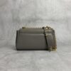 sy_no_6E11053F2A6CE48F26765E5D9075EF6D_1 Muddy Gray Smooth Leather Gold-Hardware Flap Shoulder / Crossbody Bag