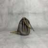sy_no_6E11053F2A6CE48F26765E5D9075EF6D_3 Muddy Gray Smooth Leather Gold-Hardware Flap Shoulder / Crossbody Bag