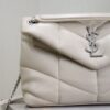 sy_no_6E32CC973E449DA36A3B2CC6C2535625_2 YSL Loulou 29cm Quilted Chain Bag – White Lambskin