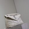 sy_no_6E32CC973E449DA36A3B2CC6C2535625_3 YSL Loulou 29cm Quilted Chain Bag – White Lambskin