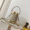 Fendi Mon Trésor Mini Crystal-Pattern Bucket Bag – Yellow