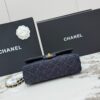 Chanel Classic Flap CF – Blue Quilted Denim with Gold Hardware (Medium 23 cm)