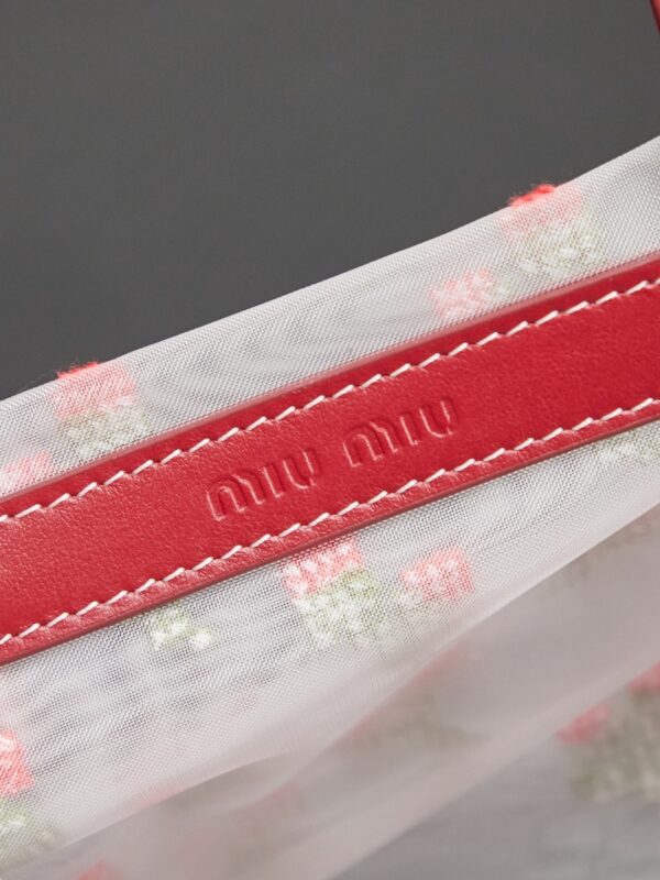 sy_no_6F3AC382F121A62905AF20582F8F314B_7 New Miu Miu Fashionable Floral-Embroidered Mesh Tote Bag