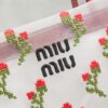 sy_no_6F3AC382F121A62905AF20582F8F314B_8 New Miu Miu Fashionable Floral-Embroidered Mesh Tote Bag