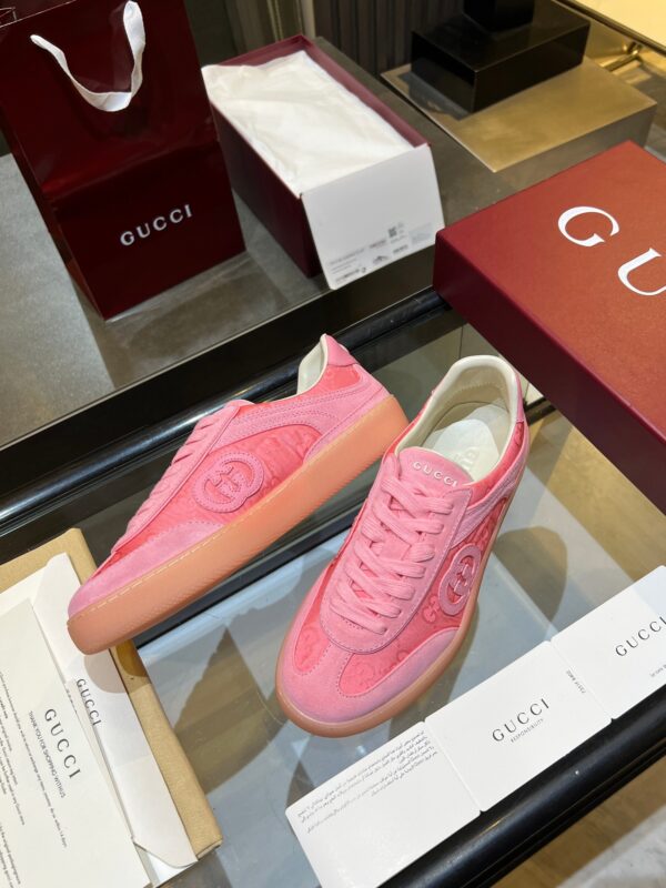 sy_no_6F90DB7023C02C0504E23F1BDB01D23B_3 Gucci B Sneaker Pink GG Canvas & Suede – Pink / Blush