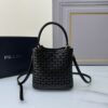 Prada "Pixie" Perforated Saffiano Calfskin Bucket Bag