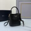 Prada "Pixie" Perforated Saffiano Calfskin Bucket Bag