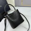 Prada "Pixie" Perforated Saffiano Calfskin Bucket Bag
