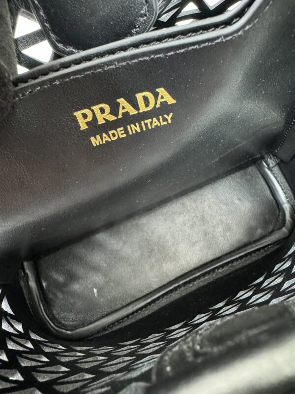 Prada "Pixie" Perforated Saffiano Calfskin Bucket Bag