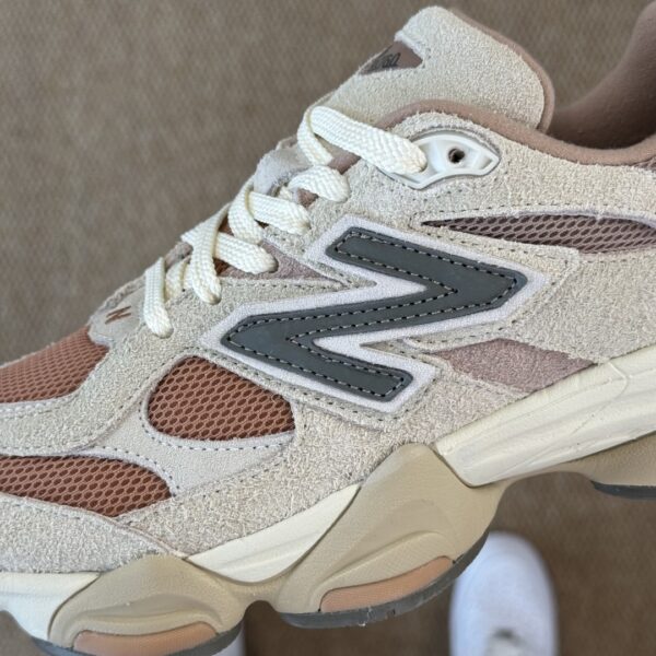 sy_no_71768FE9DEF6751C9B95B7DB5C814D59_5 Terracotta & Off-White 9060 Retro Sneakers