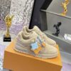 Louis Vuitton LV Trainer Maxi Sand & Oatmeal Suede Sneakers