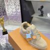 Louis Vuitton LV Trainer Maxi Sand & Oatmeal Suede Sneakers