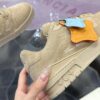 Louis Vuitton LV Trainer Maxi Sand & Oatmeal Suede Sneakers