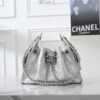 sy_no_71E5BC50DFEF7589213A8653BAC02C05_0 Chanel 26C Metallic Silver Caviar Calfskin Mini 25 Bag (Quilted Chain Bag / Shoulder Bag)