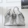sy_no_71E5BC50DFEF7589213A8653BAC02C05_2 Chanel 26C Metallic Silver Caviar Calfskin Mini 25 Bag (Quilted Chain Bag / Shoulder Bag)