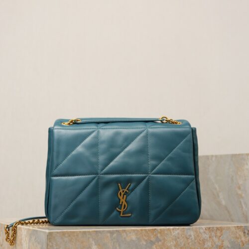 YSL Jamie 4.3 29cm Shoulder Bag – Pine Green Lambskin