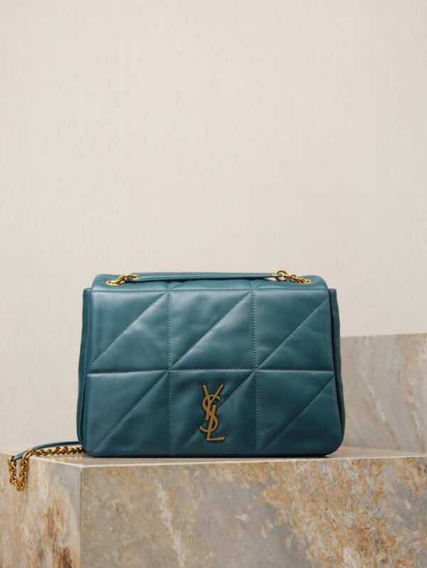 sy_no_71F22CB935859256F82E46042F9B1E49_0 YSL Jamie 4.3 29cm Shoulder Bag – Pine Green Lambskin