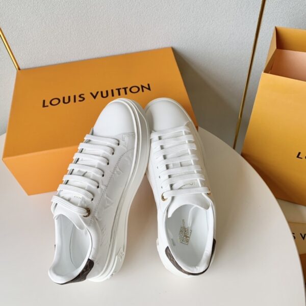 Louis Vuitton Women's SS23 Time Out Sneaker in Printed Calfskin