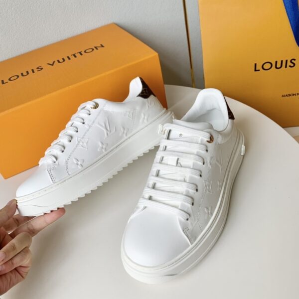 Louis Vuitton Women's SS23 Time Out Sneaker in Printed Calfskin