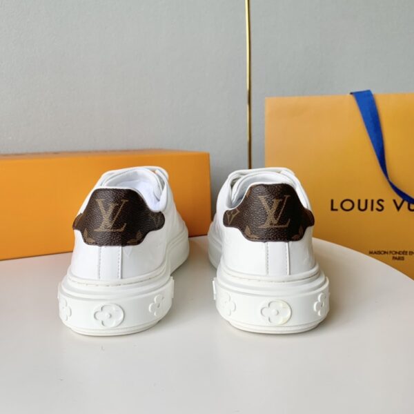 Louis Vuitton Women's SS23 Time Out Sneaker in Printed Calfskin