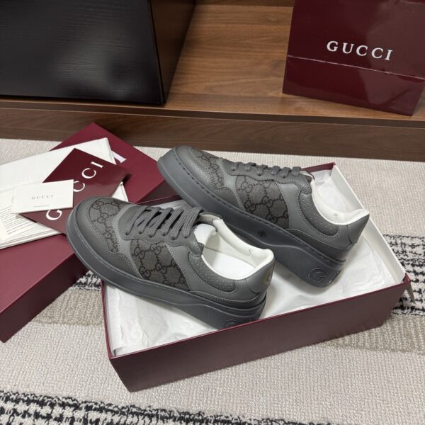 sy_no_72BA07CFC964C3A28C2F71812E2E0063_3 Gucci Re-Web Sneaker in Dark Grey GG Canvas & Leather