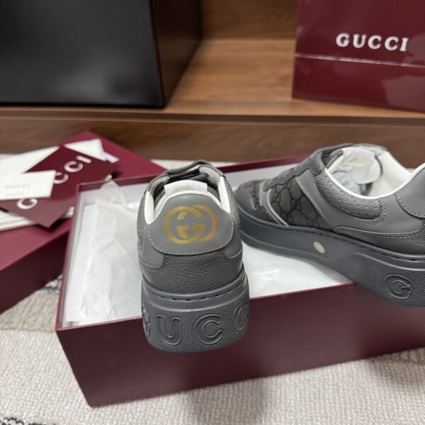 sy_no_72BA07CFC964C3A28C2F71812E2E0063_8 Gucci Re-Web Sneaker in Dark Grey GG Canvas & Leather