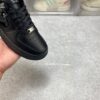 sy_no_736920D3E982873A66B25E27A1CD61B8_4 Black 3D Flower Rivet Custom Low-Top Sneakers