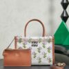 sy_no_74BA19E975027E4BF8F19C6707F2A42C_0 New Miu Miu Fashionable Floral-Embroidered Mesh Tote Bag