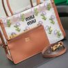 sy_no_74BA19E975027E4BF8F19C6707F2A42C_1 New Miu Miu Fashionable Floral-Embroidered Mesh Tote Bag