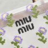 sy_no_74BA19E975027E4BF8F19C6707F2A42C_8 New Miu Miu Fashionable Floral-Embroidered Mesh Tote Bag