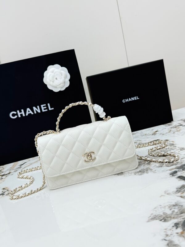 sy_no_74C40780E696997A231D64465F0A7FBF_0 Chanel 26C Pearl Handle Bag – Grained Calfskin Leather with Gold Hardware