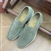 Sage Green / Matcha Green Suede Summer Walk Loafers