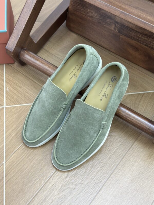 Sage Green / Matcha Green Suede Summer Walk Loafers